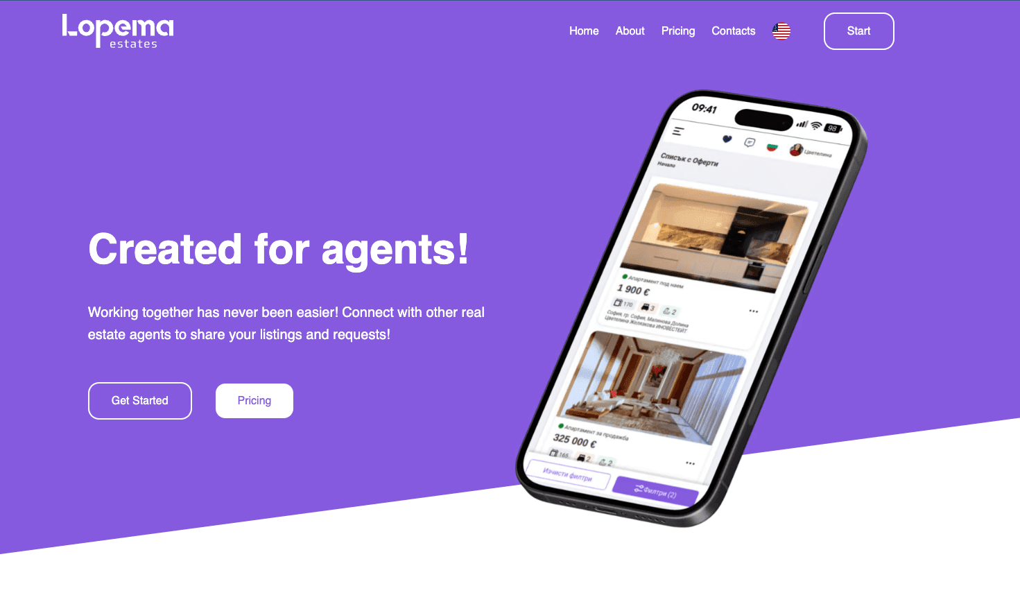 Lopema Landing Page