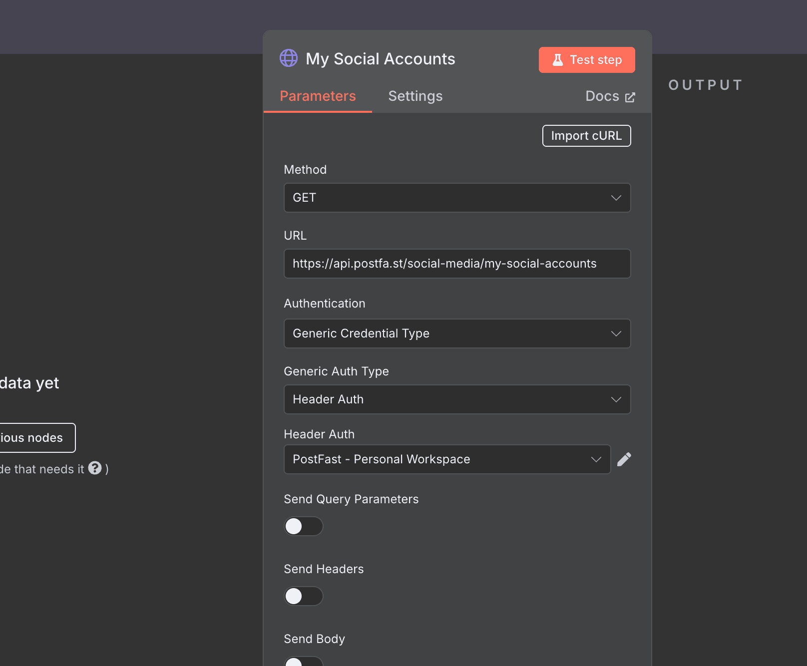 My Social Accounts HTTP