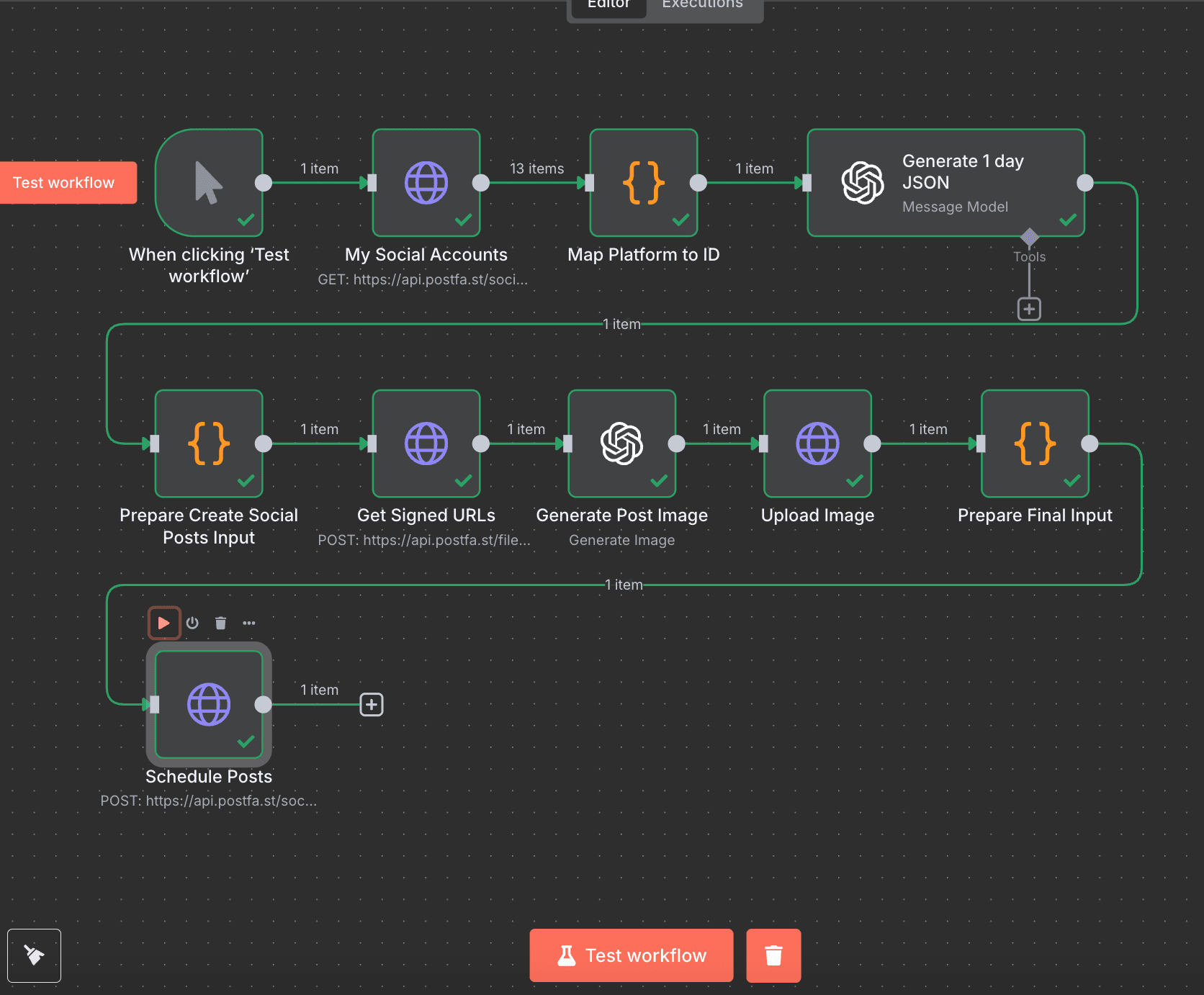 Schedule Success Workflow